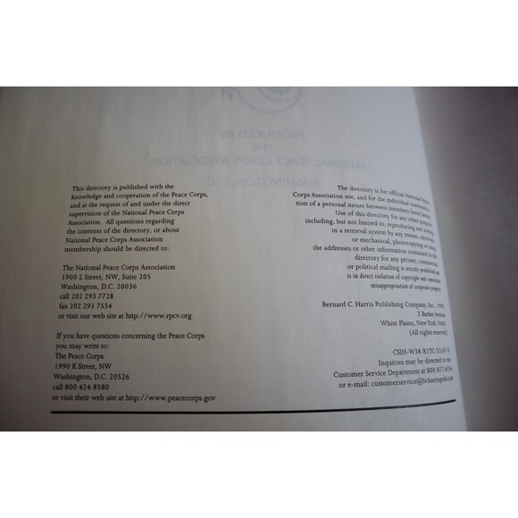 Directory Of Returned Peace Corps Volunteers And Staff 1961-1997 - Picture 8 of 13